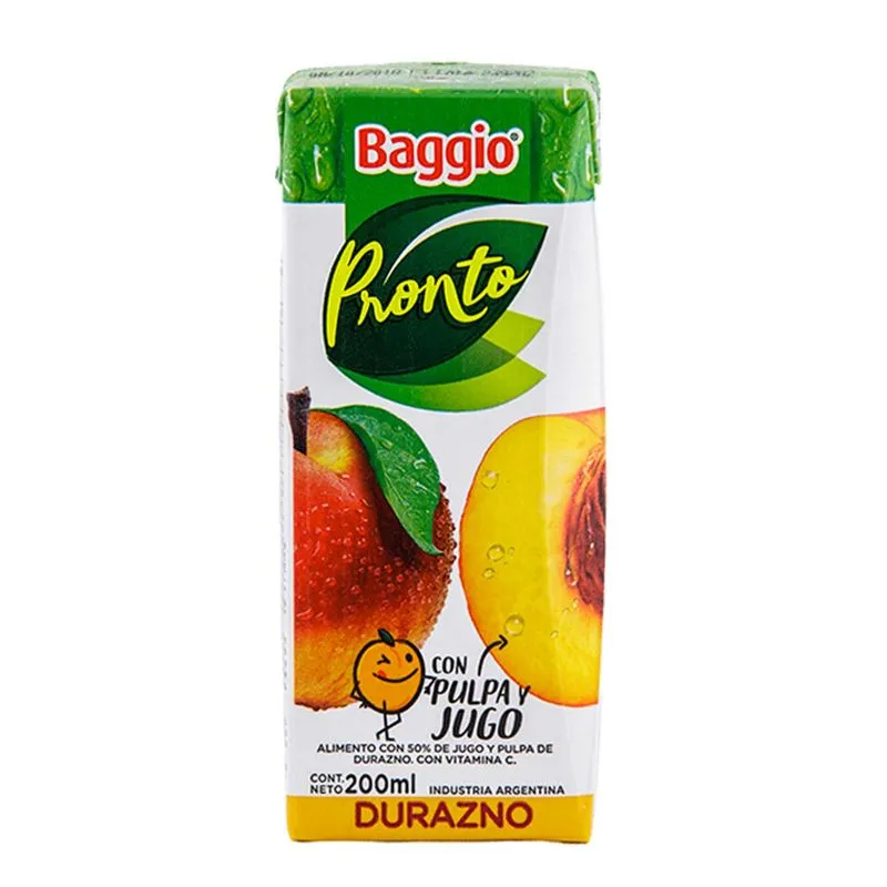 Jugo Baggio Durazno 200Cc